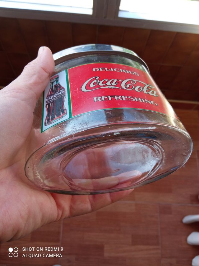 Vintage Bote o Tarro Publicitario Coca Cola
