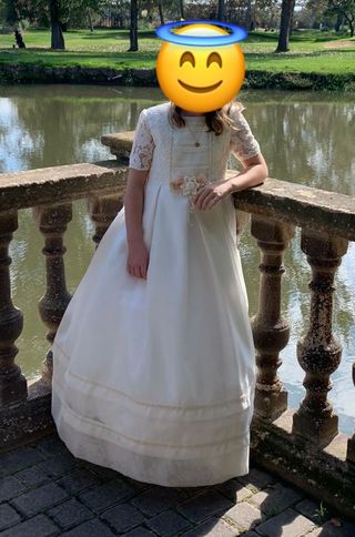 Vestido de comunión niña talla 125