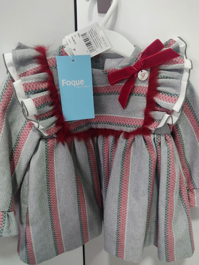 Abito Jesusito+ slip Foque bambina 18 mesi