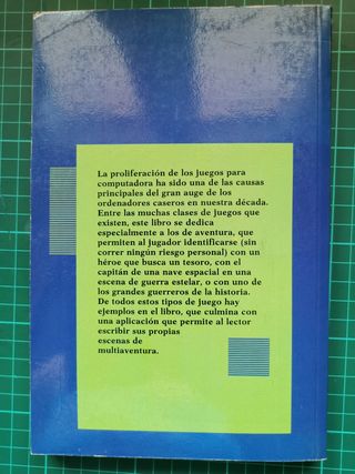 Libro "Cómo construir juegos de aventura" 1986