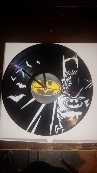 reloj de vinilo artesanal