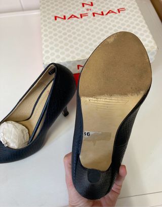 Zapatos tacón 36 negros NAF NAF