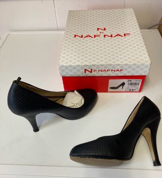 Zapatos tacón 36 negros NAF NAF