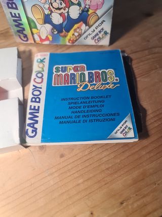 Jeu Super Mario Bros Deluxe Sur Game Boy Color - État Comme Neuf, Compatible Super Game Boy