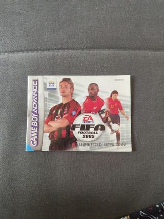 Fifa 2005 libretto Gameboy Advance