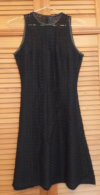 Vestido negro de fiesta de encaje!👗