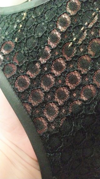 Vestido negro de fiesta de encaje!👗