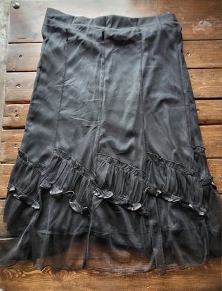 Falda negra de tul negra          