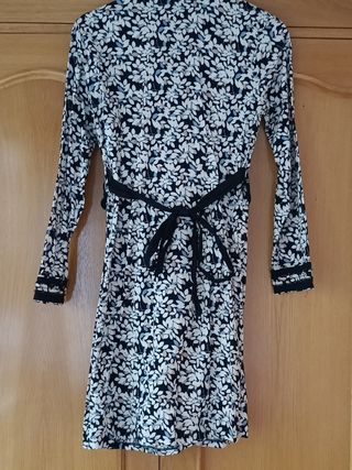 Vestido flores y bordados