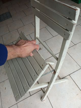 Sedia pieghevole legno anni 50