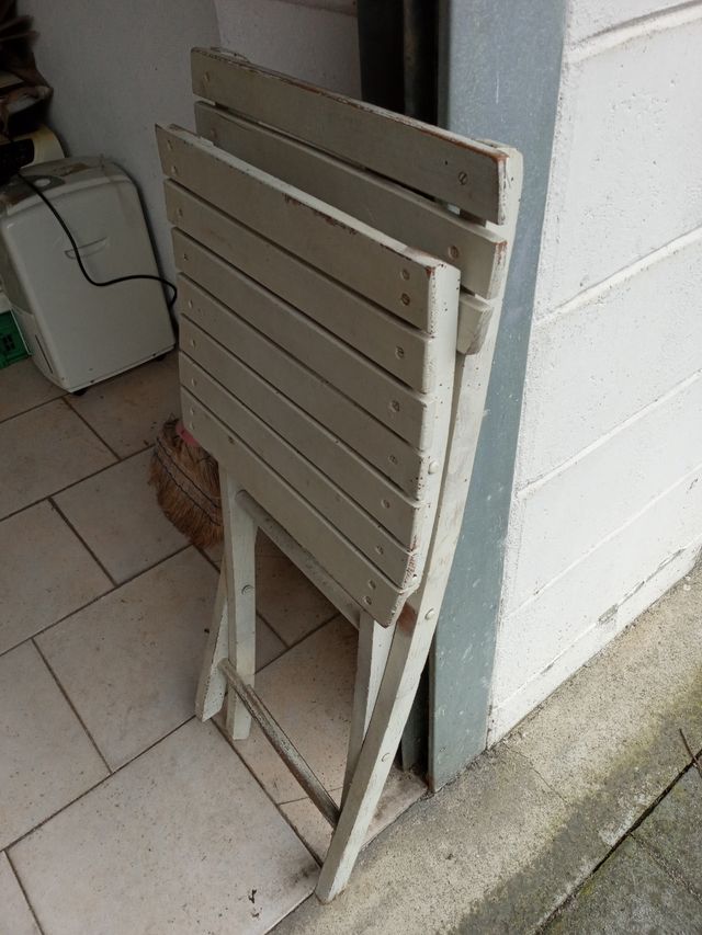 Sedia pieghevole legno anni 50