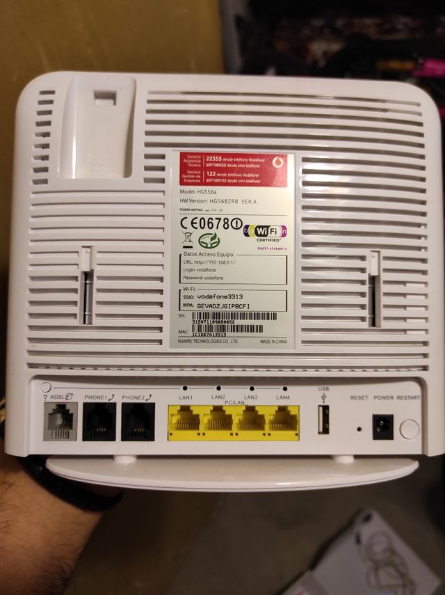 Router fibra Vodafone 