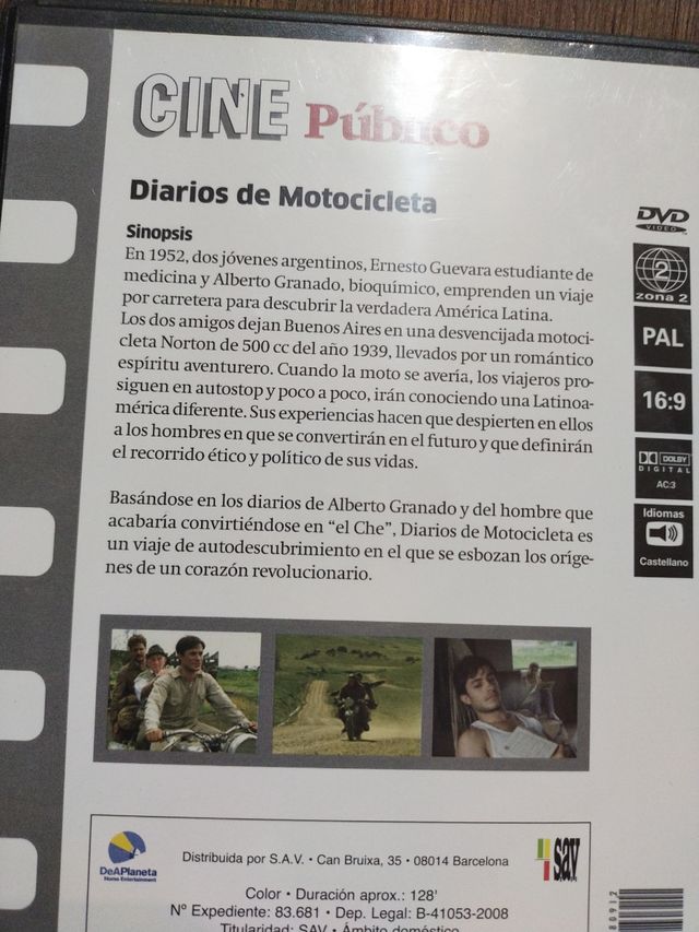 Diarios de Motocicleta Che Guevara DVD