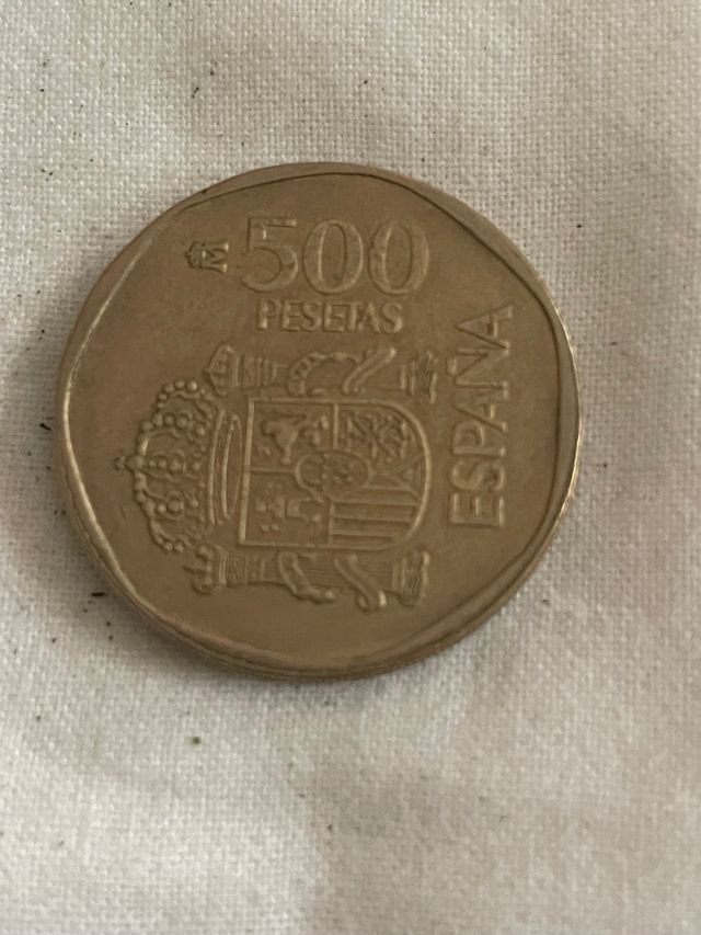 Moneda de 500 pesetas del año 1990