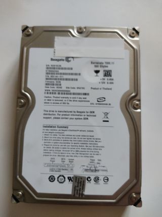 Disco duro SEAGATE 500GB 7.200