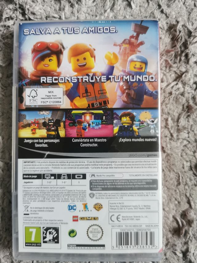 La lego película 2 Nintendo