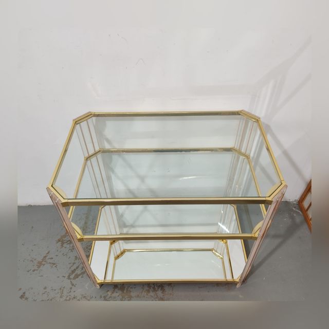 Mueble auxiliar Dorado retro (Outlet)