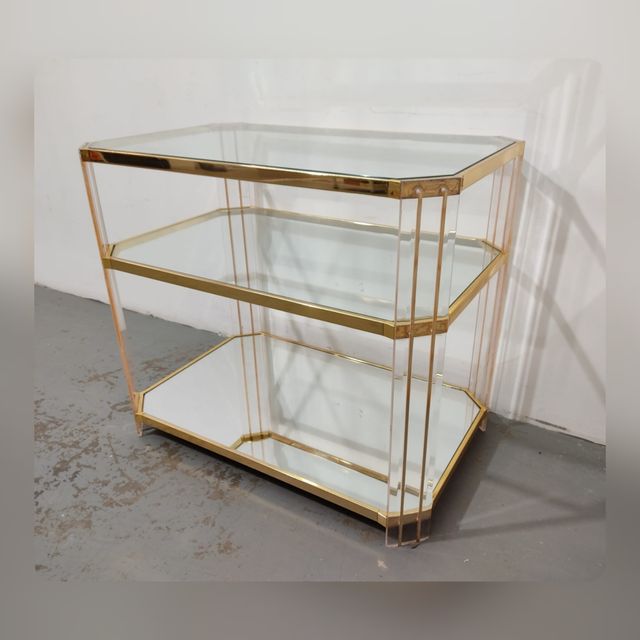 Mueble auxiliar Dorado retro (Outlet)