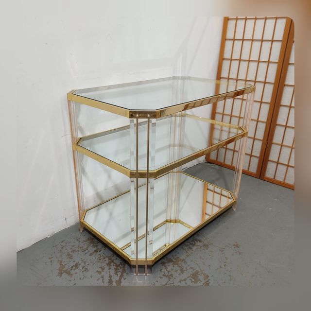 Mueble auxiliar Dorado retro (Outlet)