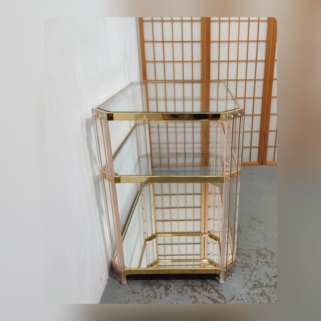 Mueble auxiliar Dorado retro (Outlet)