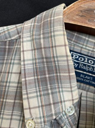 RALPH LAUREN BLAKE camisa cuadros talla M grande 