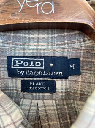 RALPH LAUREN BLAKE camisa cuadros talla M grande 