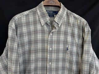 RALPH LAUREN BLAKE camisa cuadros talla M grande 