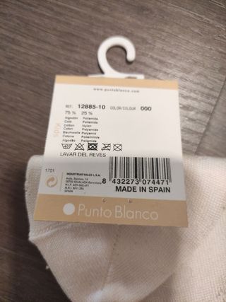 calcetines Niña punto blanco Nuevos