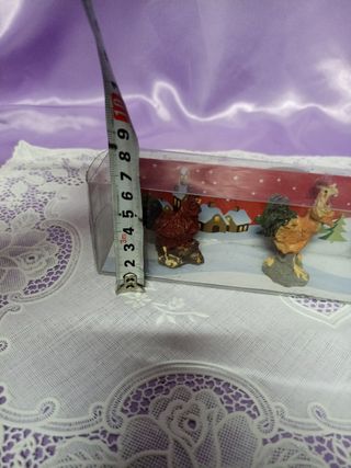 ⭐lote de 3 gallinas para portal de Belén