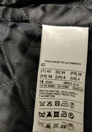 Abrigo Benetton 