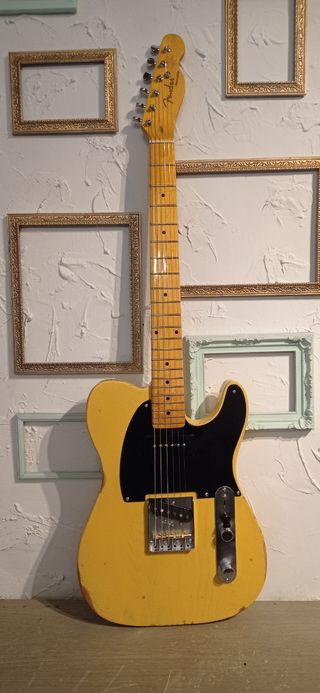 Telecaster blonde craquelada
