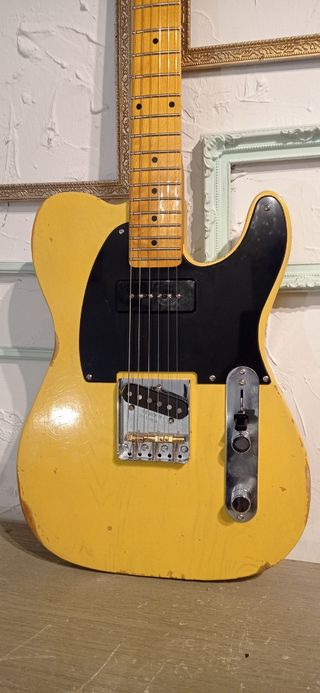 Telecaster blonde craquelada