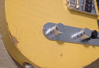 Telecaster blonde craquelada