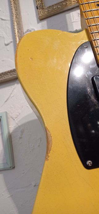 Telecaster blonde craquelada