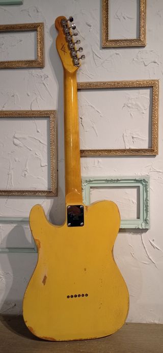 Telecaster blonde craquelada