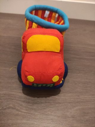 Tractor o camion Tela animales colores