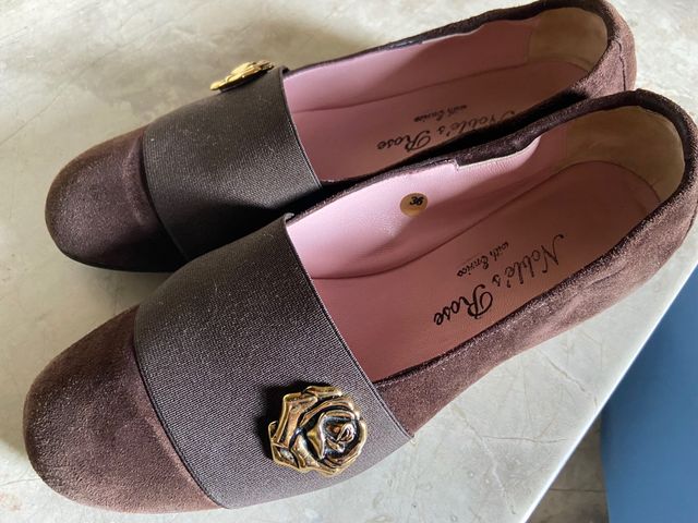 Scarpe Noble's Rose in camoscio