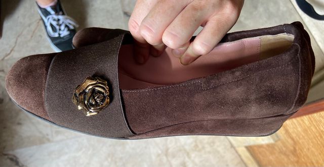 Scarpe Noble's Rose in camoscio