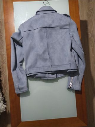 cazadora azul cremalleras