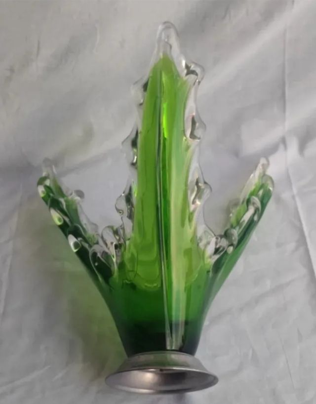 Spettacolare centrotavola in vetro di Murano