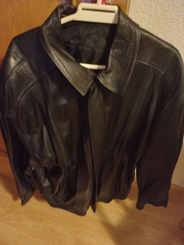 Cazadora piel caballero
