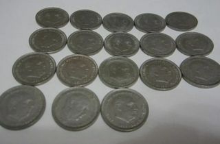 5 pesetas 1957. Todas las estrellas.