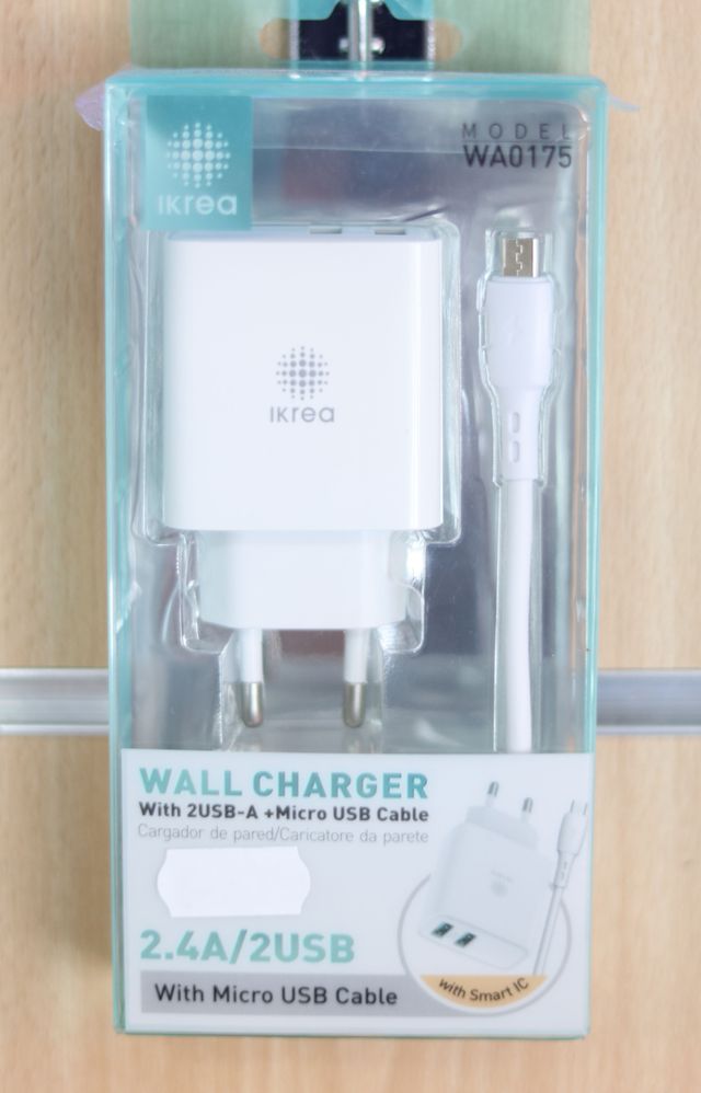 Caricabatterie per cellulare USB-MICRO da 2,4 A