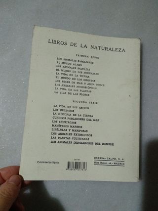 los animales. libros de la naturaleza
