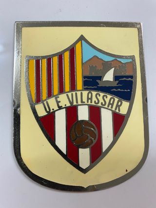 Chapa antigua de futbol UE Vilassar