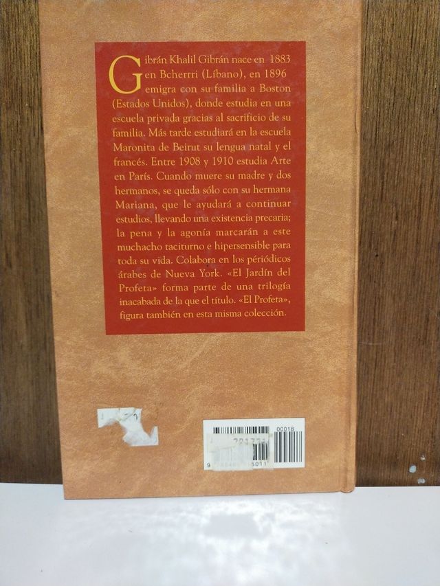 El Jardín del Profeta de Jadil Gibran