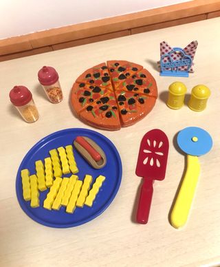 Pizza juego de comida lote