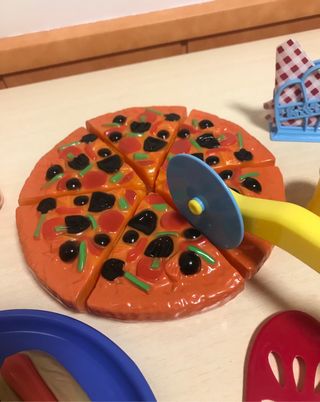 Pizza juego de comida lote