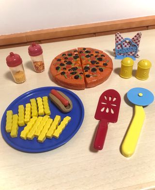 Pizza juego de comida lote