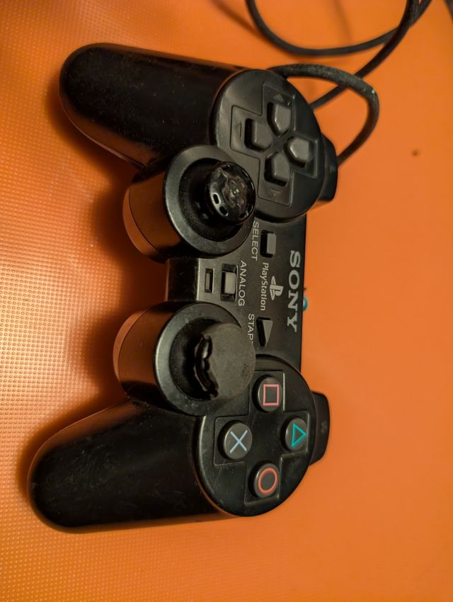 mando original de Sony para ps2 negro para piezas